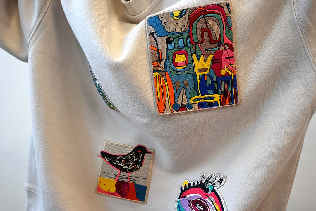 Sweater Horizon - with Art Patches