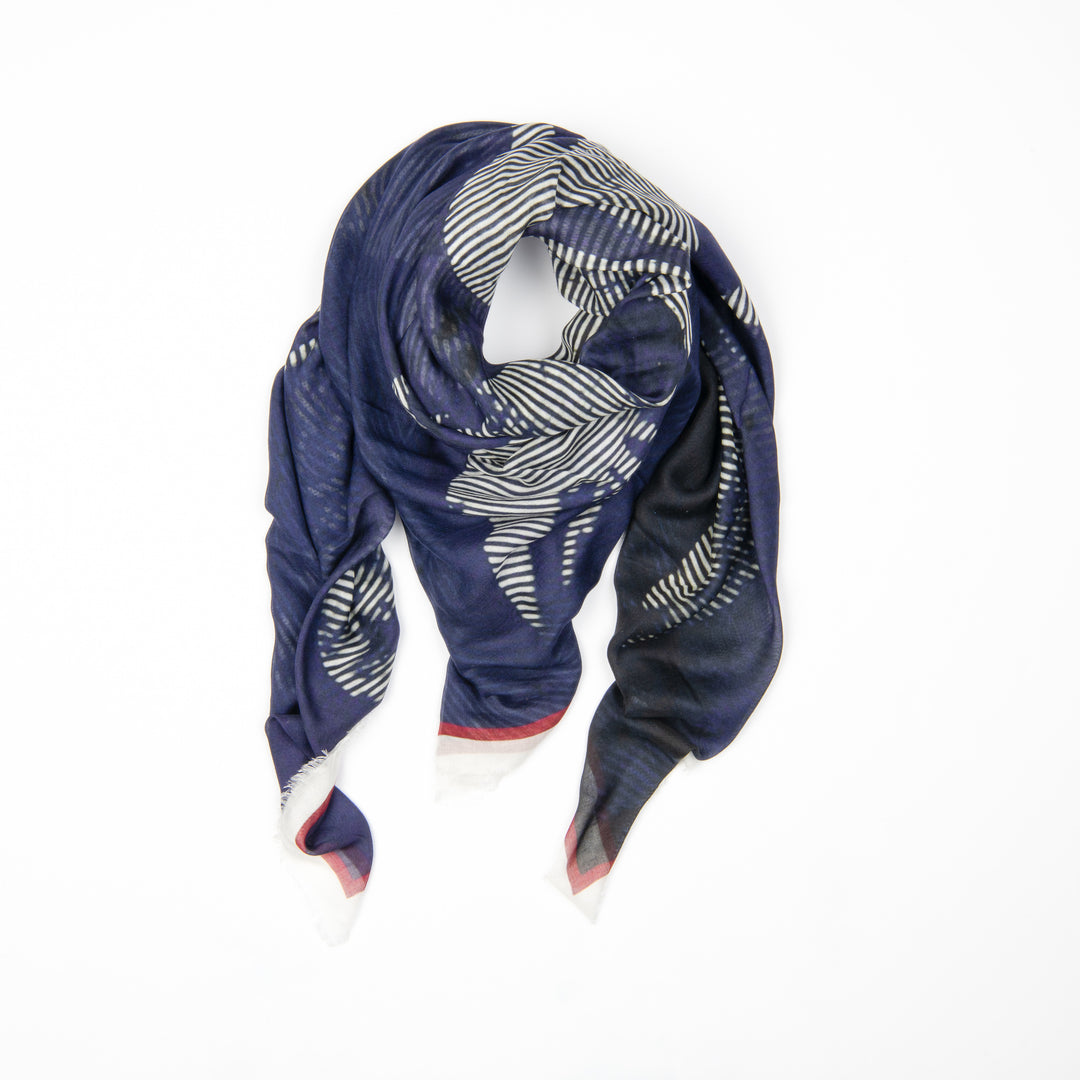 Silk Scarf Colmar Marine