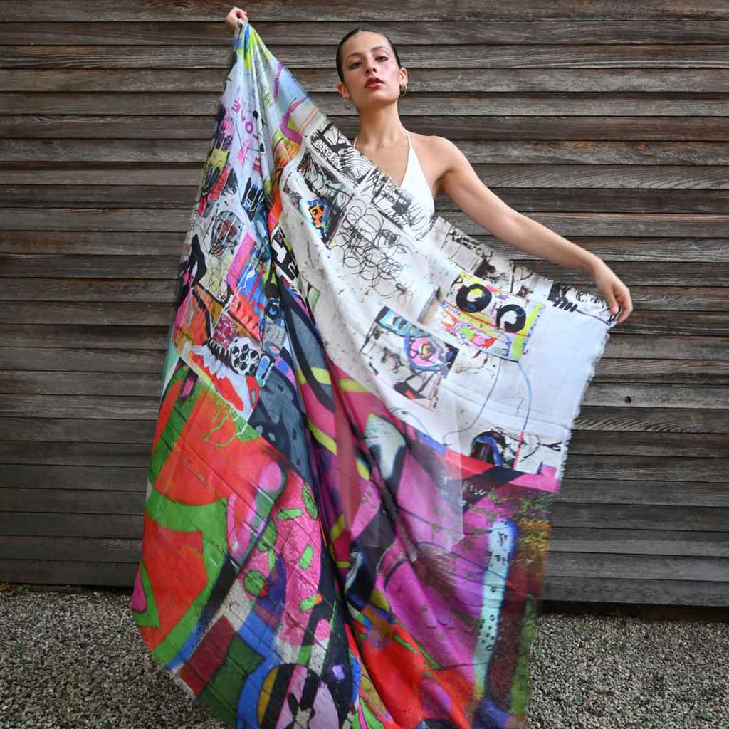 Dream Box Silk Modal Scarf by Isabelle Gougenheim - Designer Silk