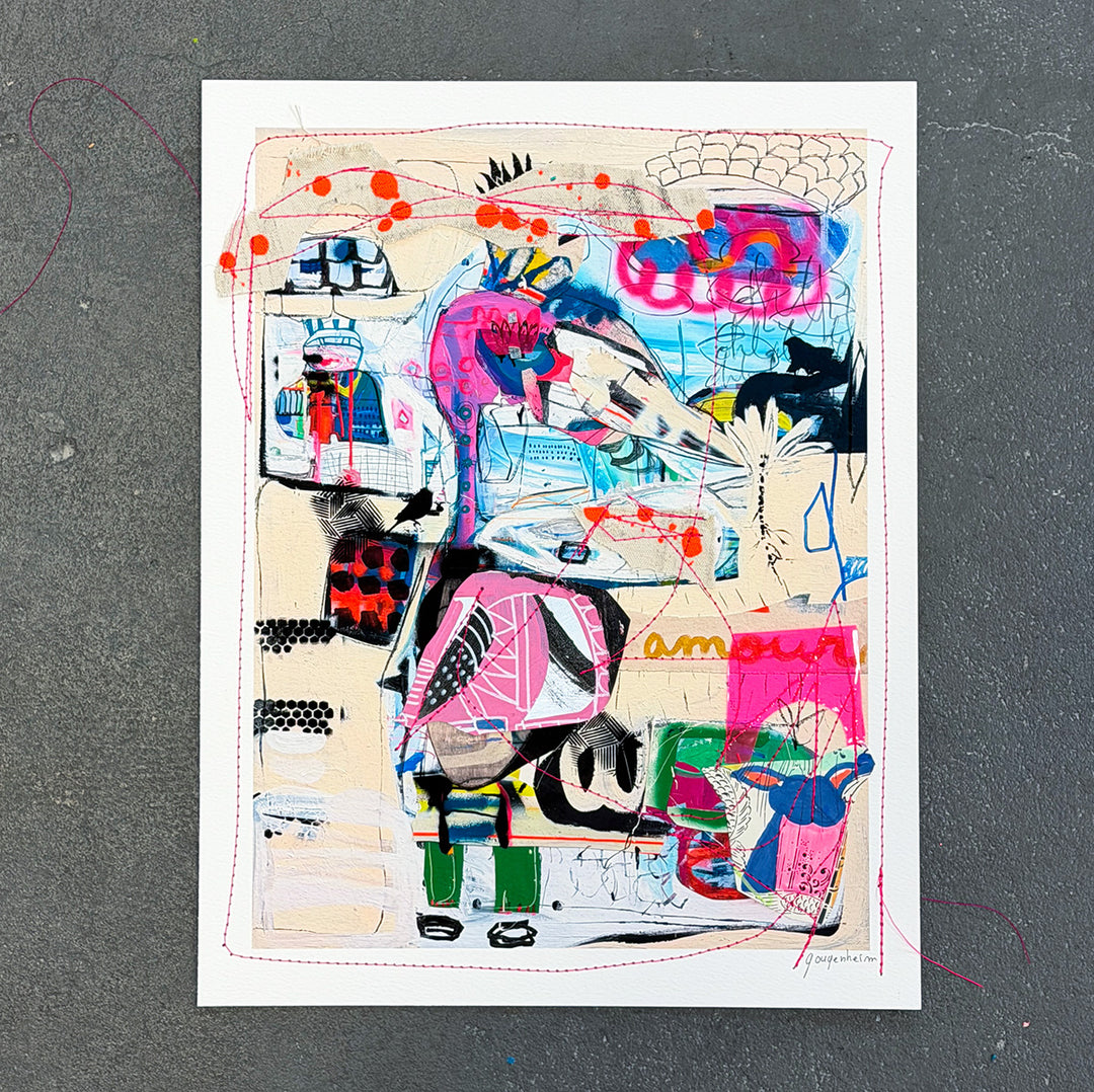 Mixed Media Artwork - Amour 1