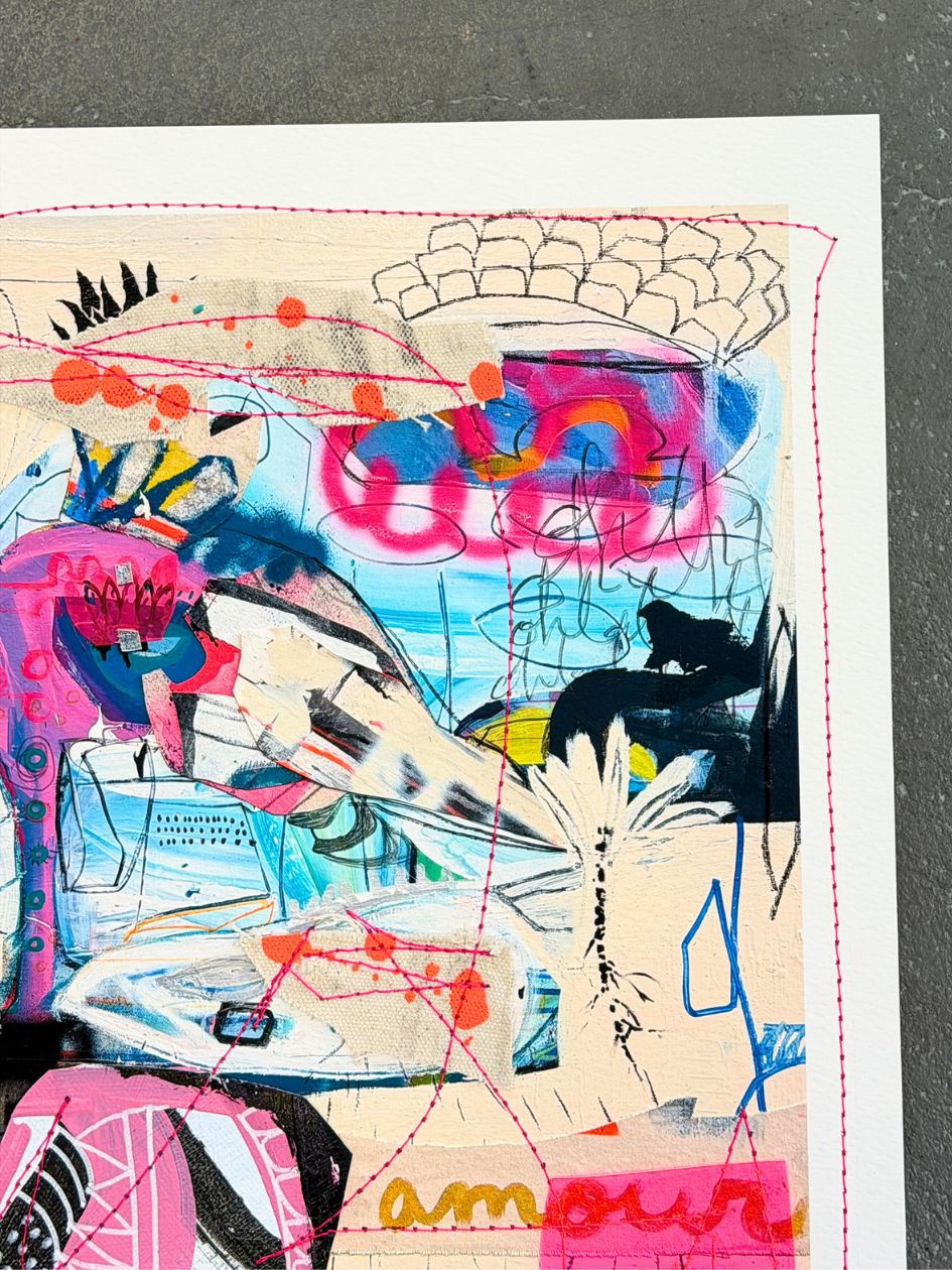 Mixed Media Artwork - Amour 1