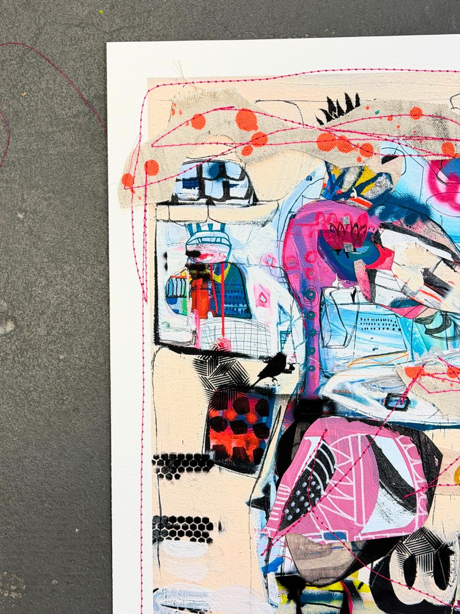 Mixed Media Artwork - Amour 1