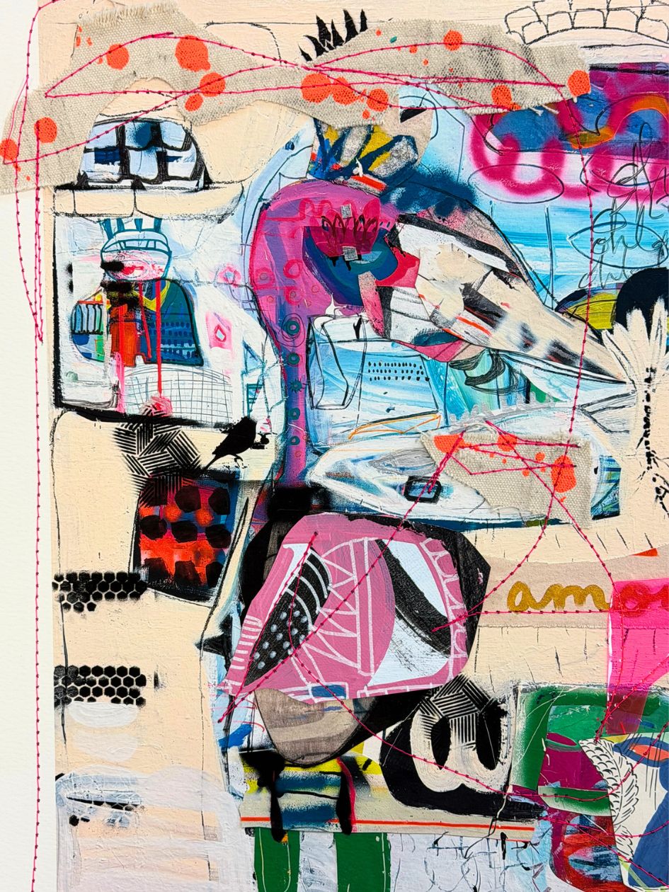 Mixed Media Artwork - Amour 1