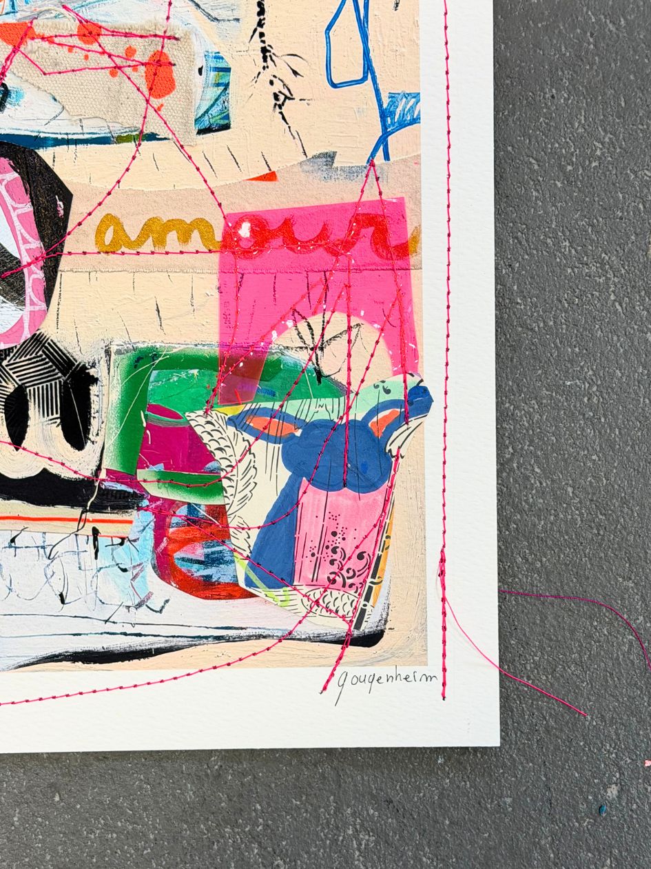 Mixed Media Artwork - Amour 1