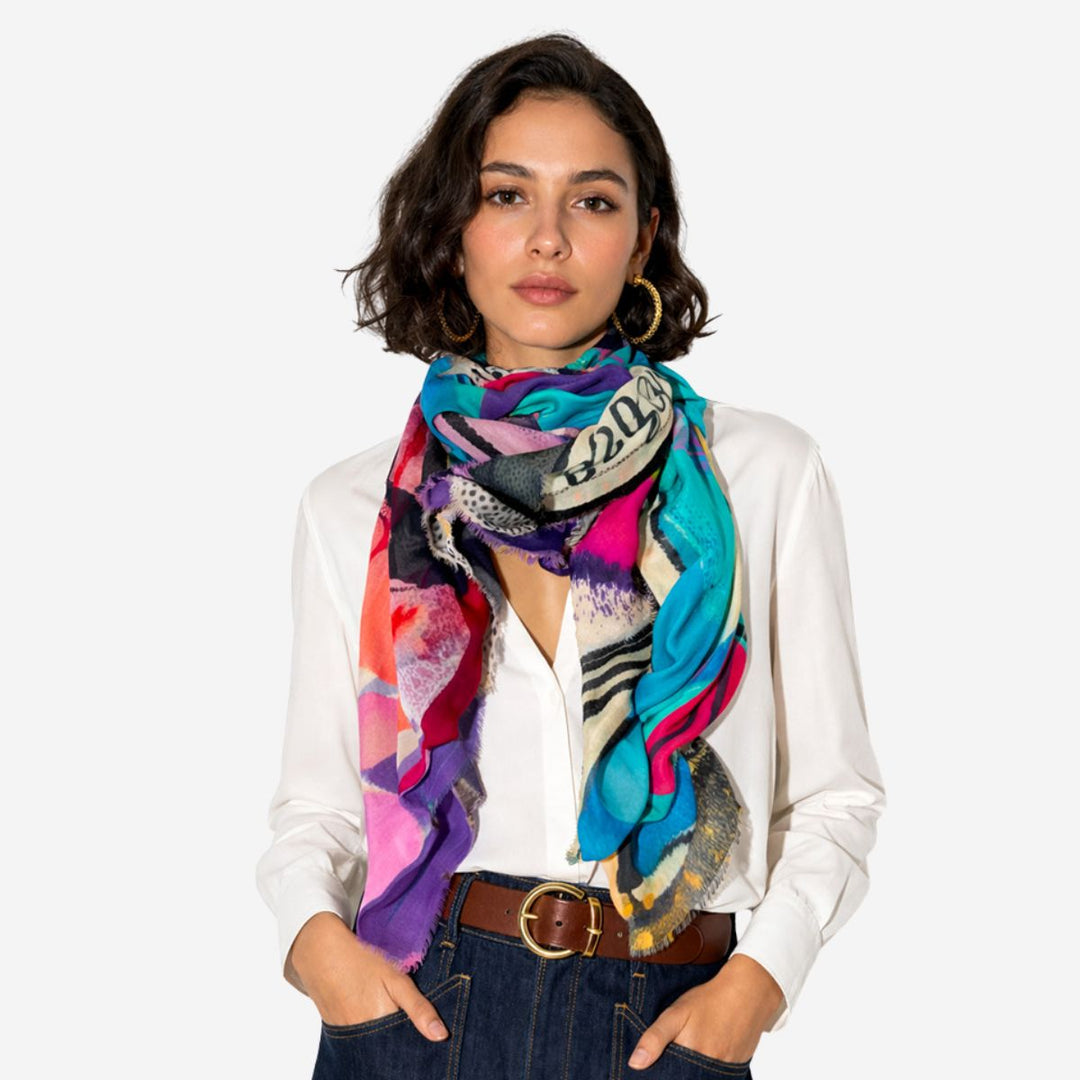 L'Artiste Silk Modal Scarf