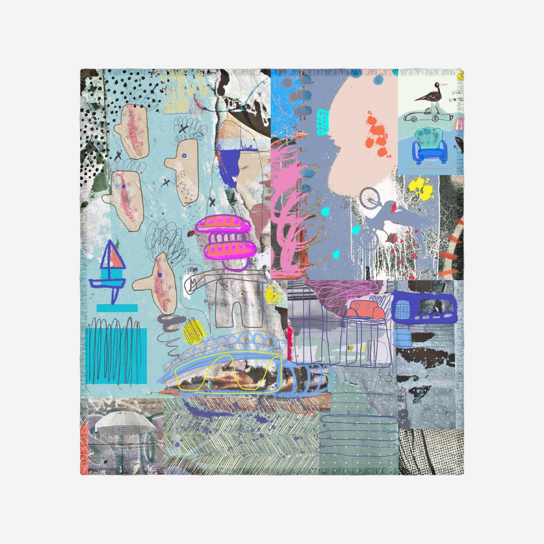 Azure Silk Modal Scarf