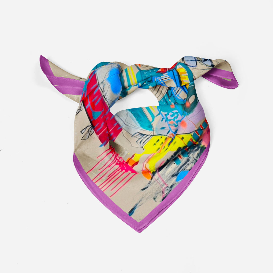 COLLECTIBLE – Double-Sided Silk Scarf Navigation – Limited Edition