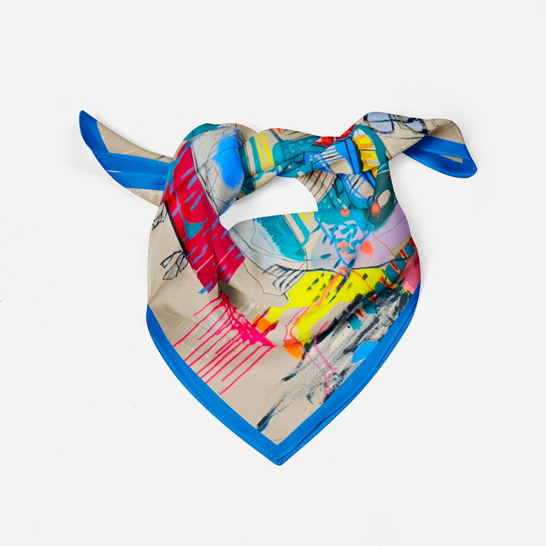 COLLECTIBLE – Double-Sided Silk Scarf Navigation – Limited Edition