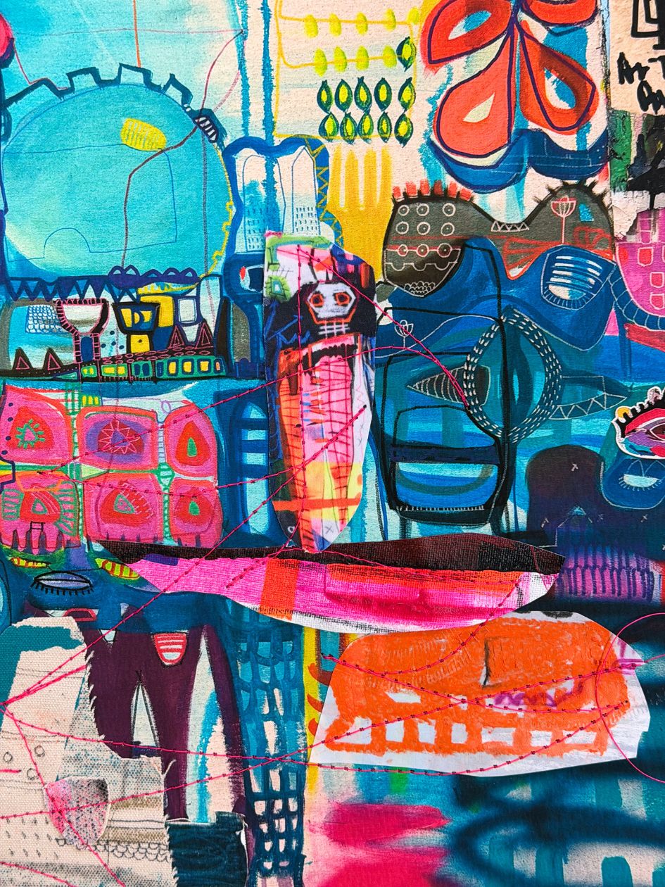 Mixed Media Artwork - Blueprint
