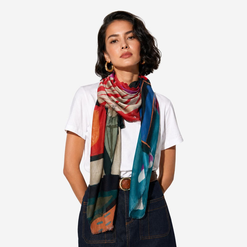 Blush Silk Scarf
