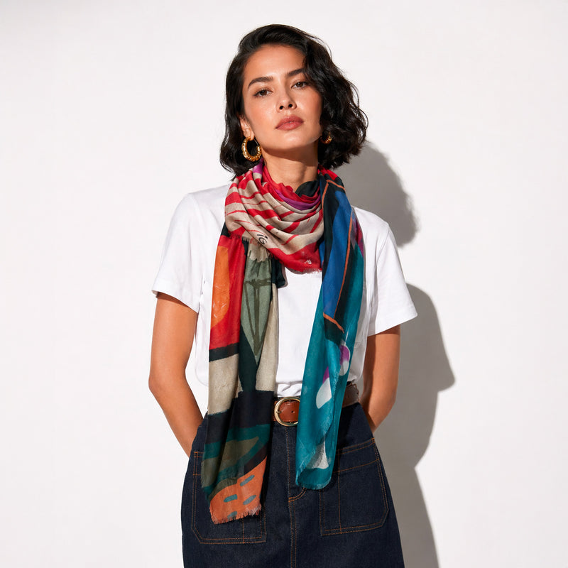 Blush Silk Scarf