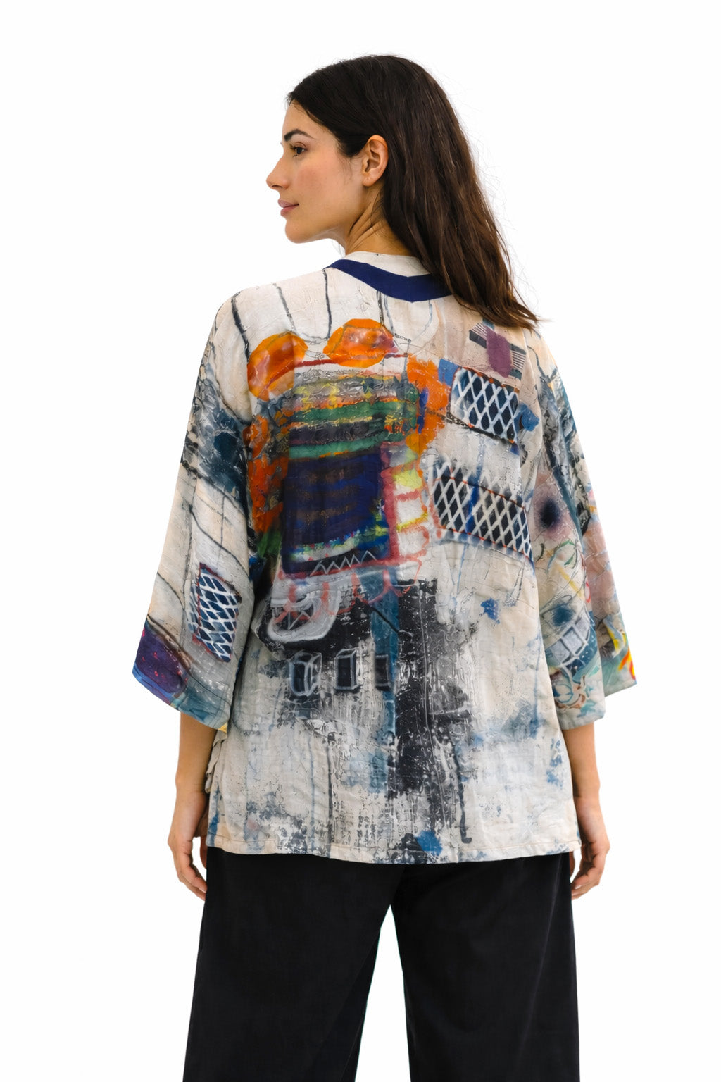 Capri Silk Kimono Robe