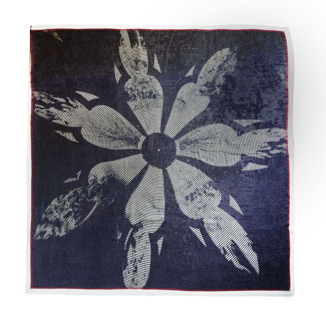Silk Scarf Colmar Marine