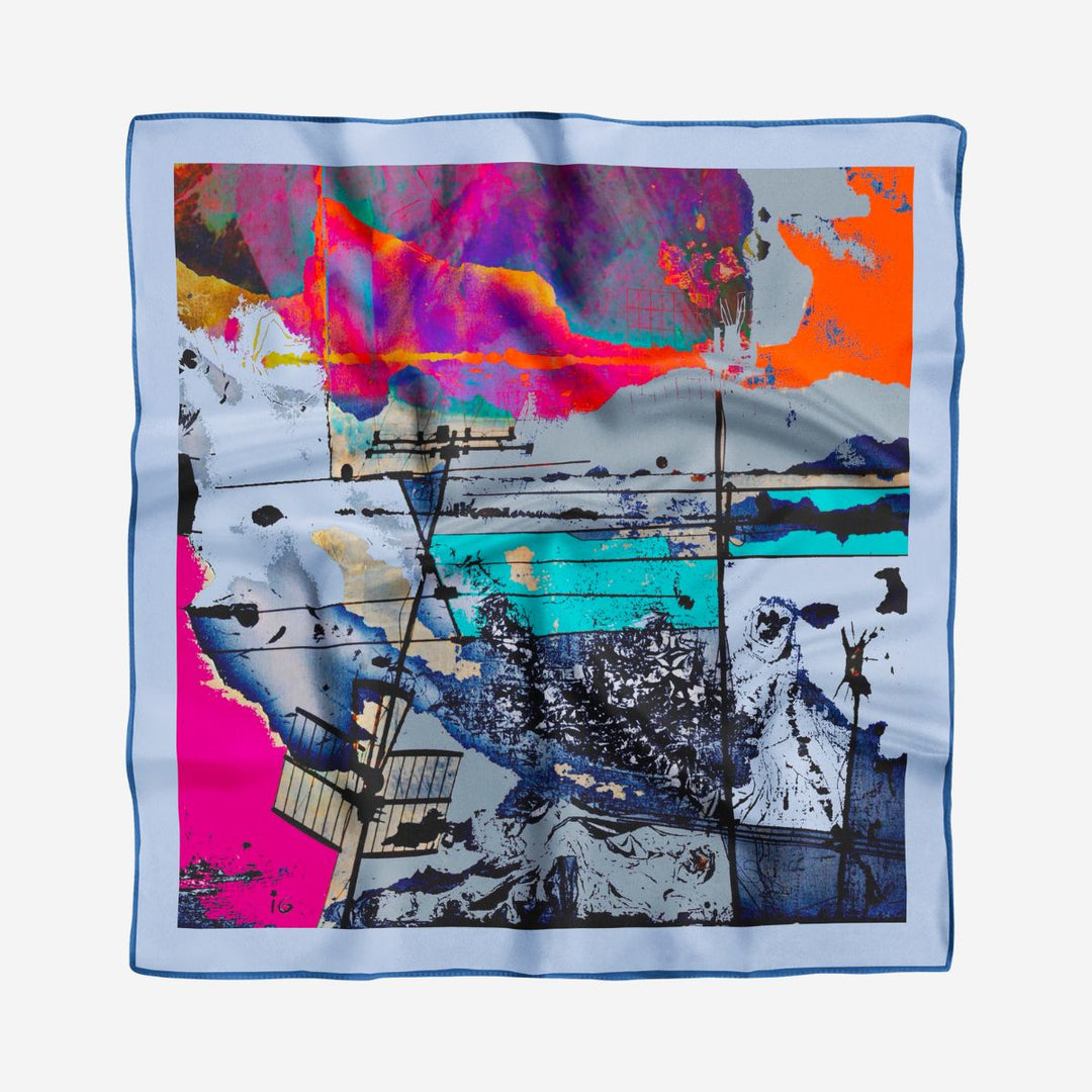 Connect the Dots Silk Cotton Scarf