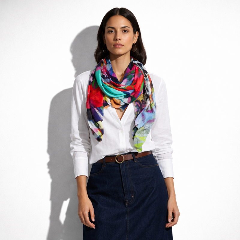 Dream Box Silk Scarf