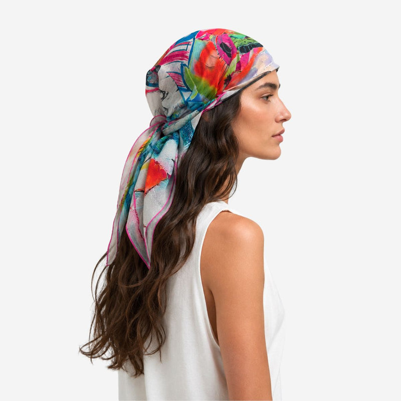 Etoile Silk Cotton Scarf