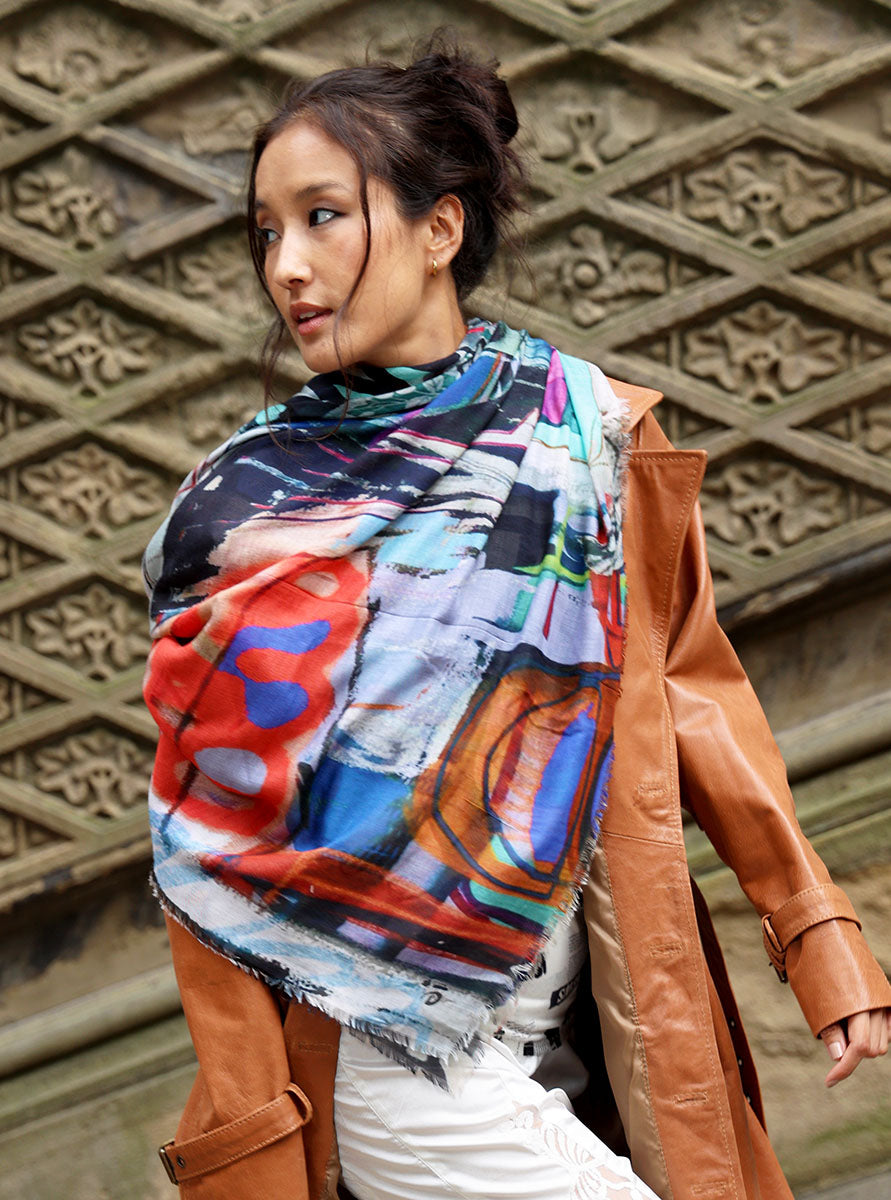 Gold Rush Silk Modal Scarf