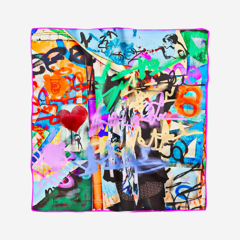 La Vie en Rose Silk Bandana