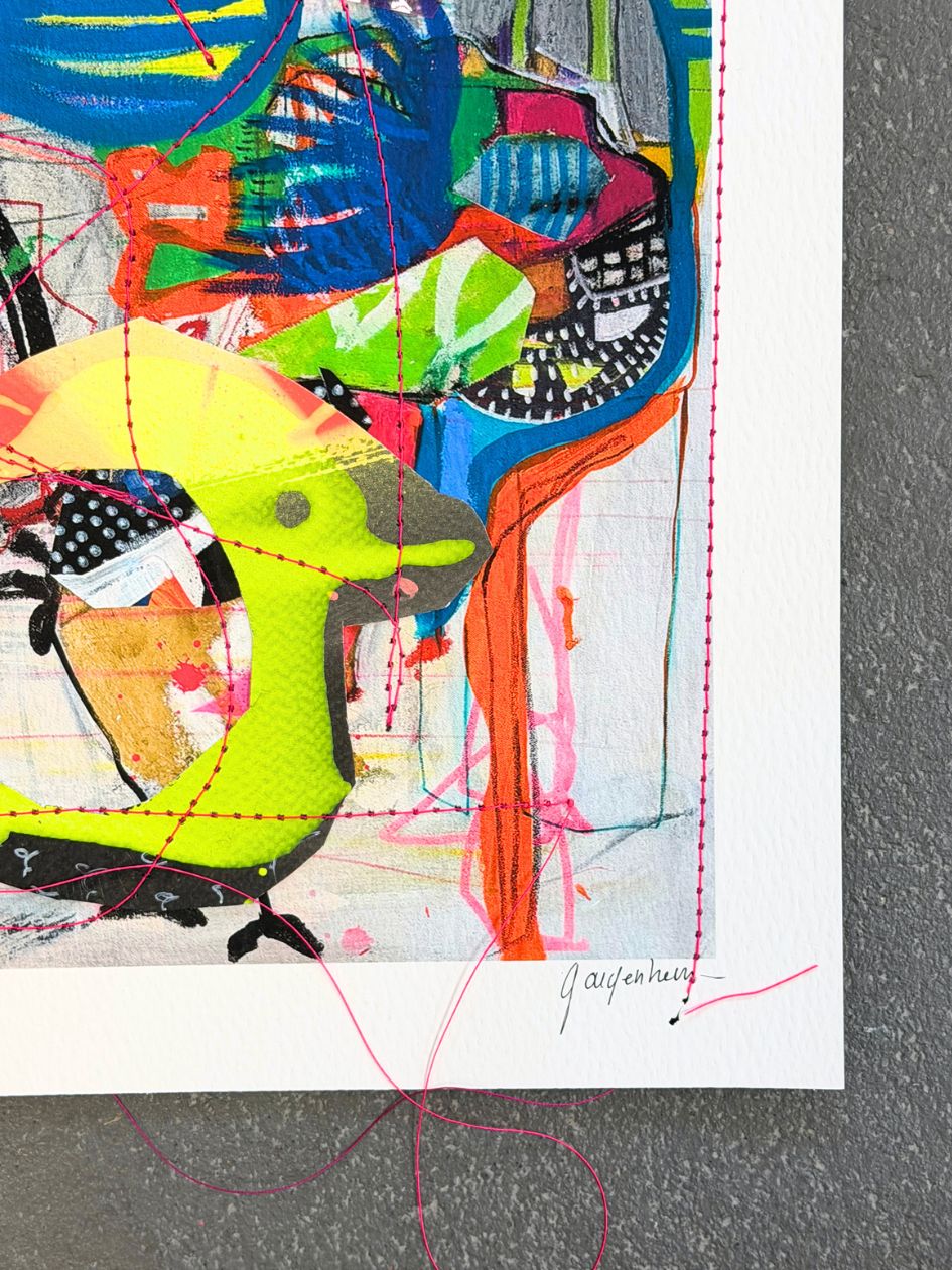 Mixed Media Artwork - Let's Talk