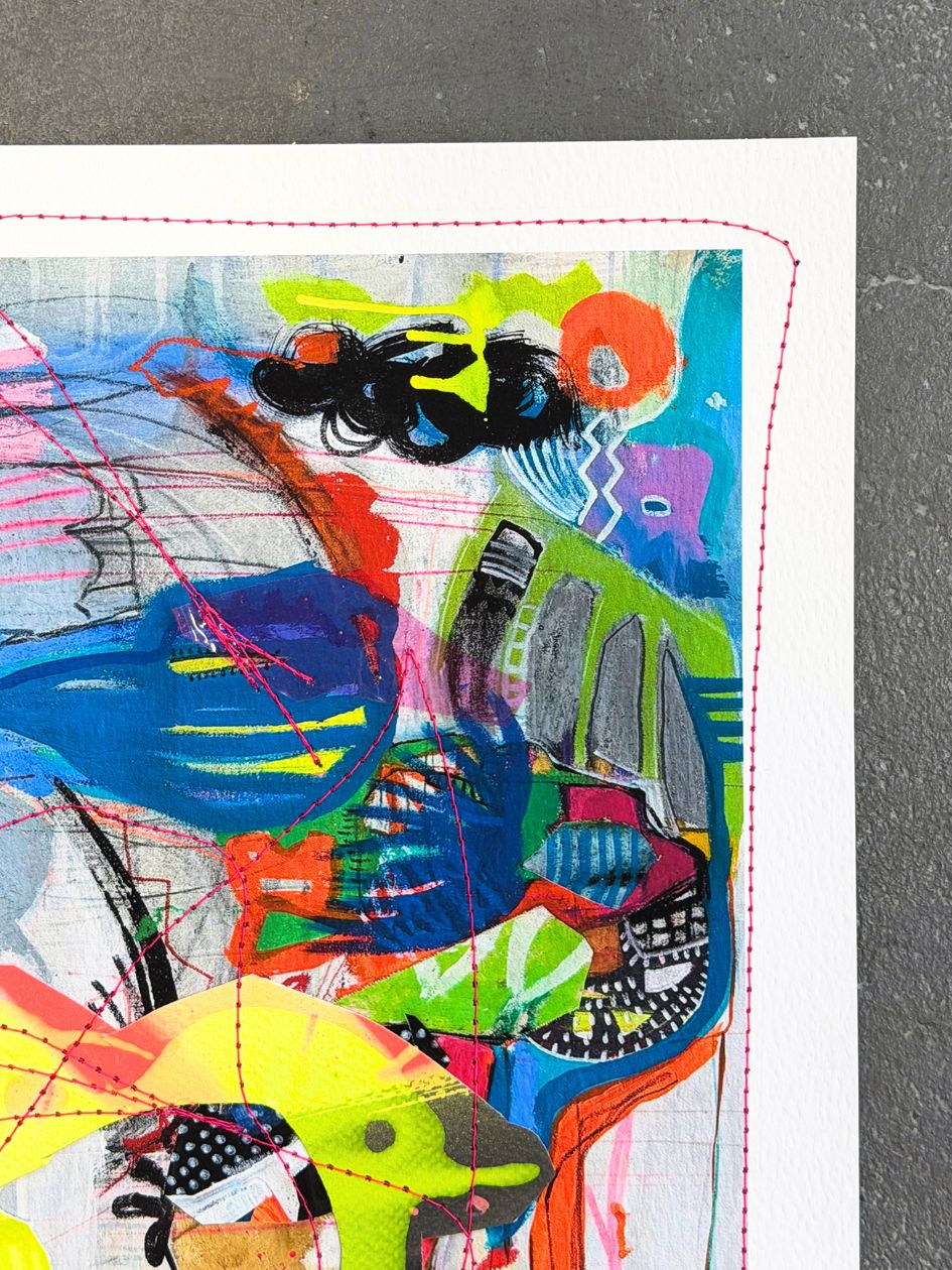 Mixed Media Artwork - Let's Talk