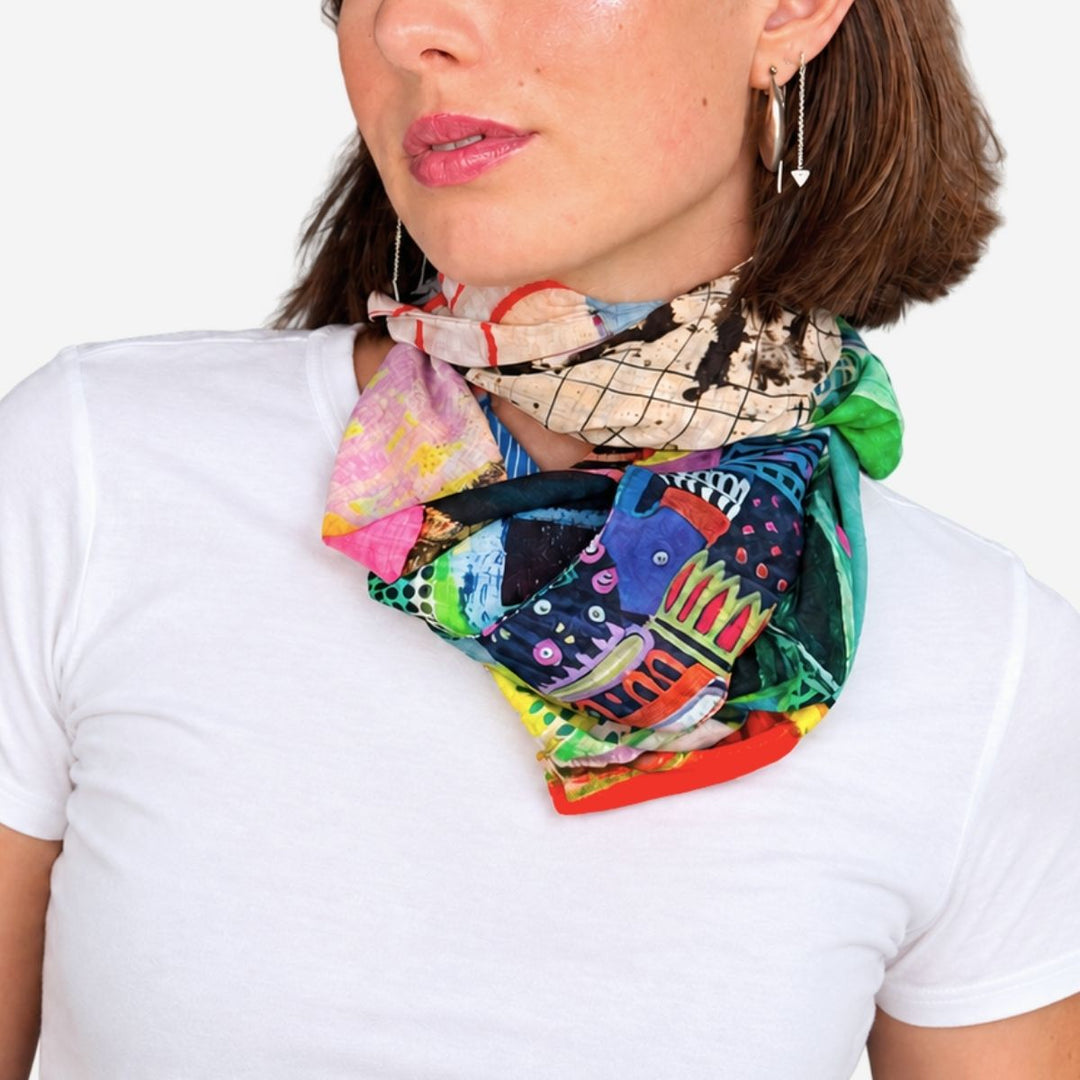 Melody Silk Cotton Scarf