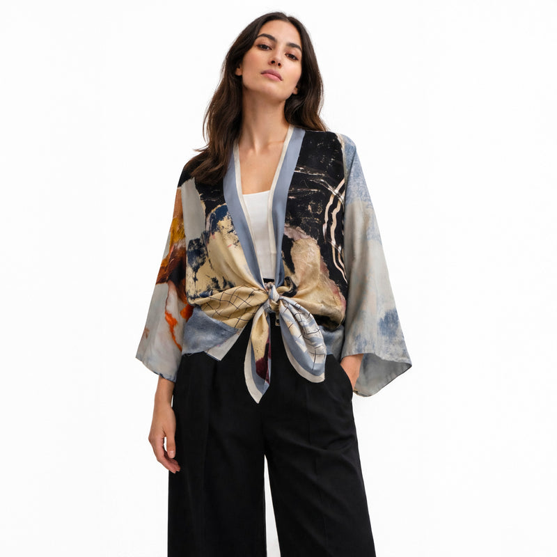 Mykonos Silk Kimono Robe