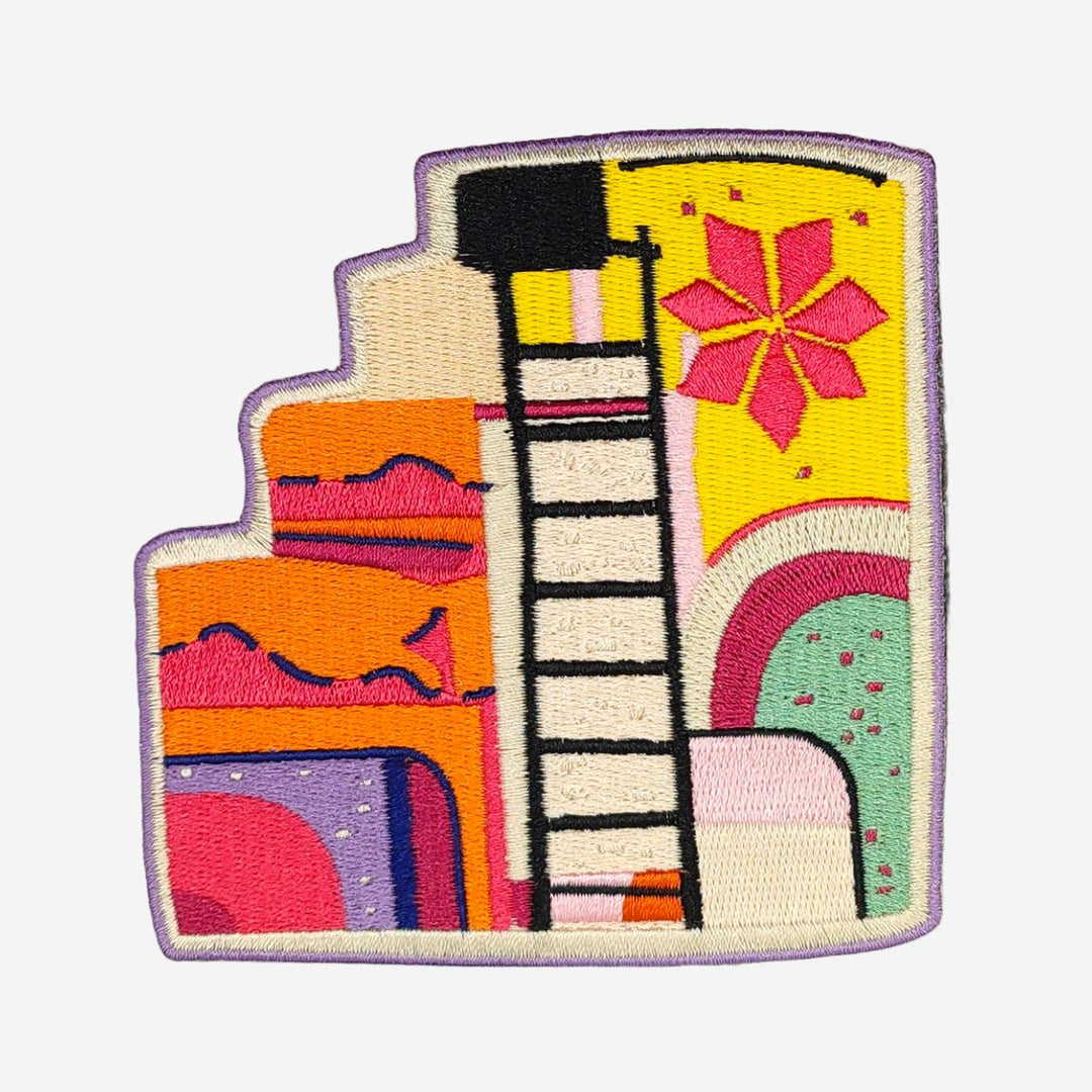 Golden Embroidered Patch