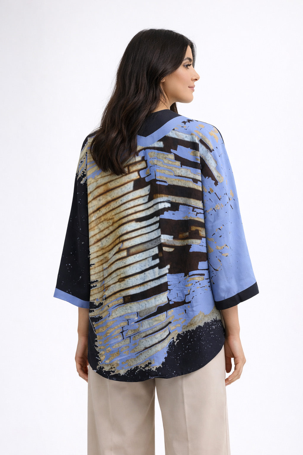 Ocean Silk Kimono Robe