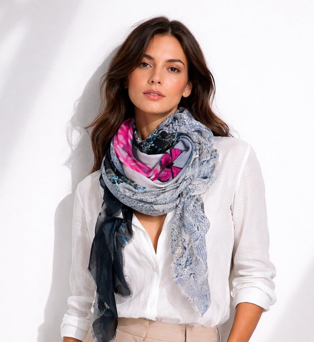 Poem Silk Scarf