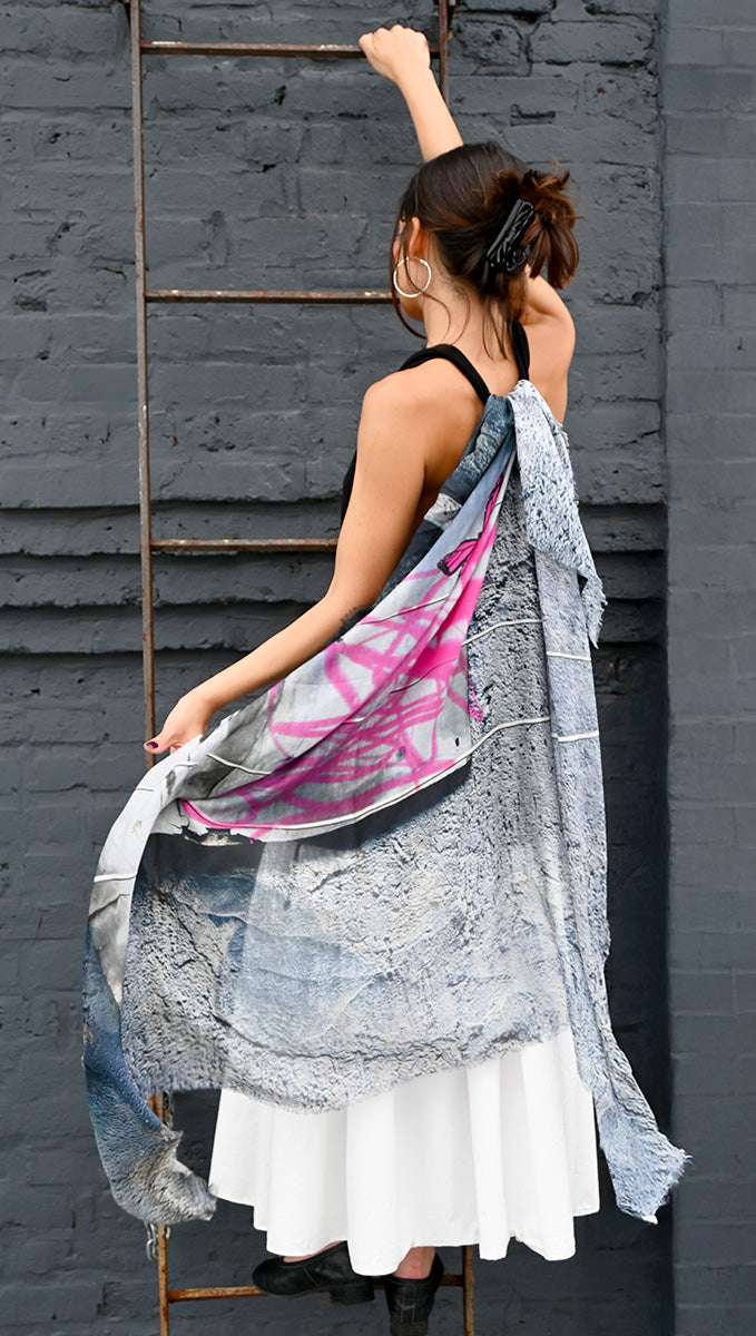 Poem Silk Scarf