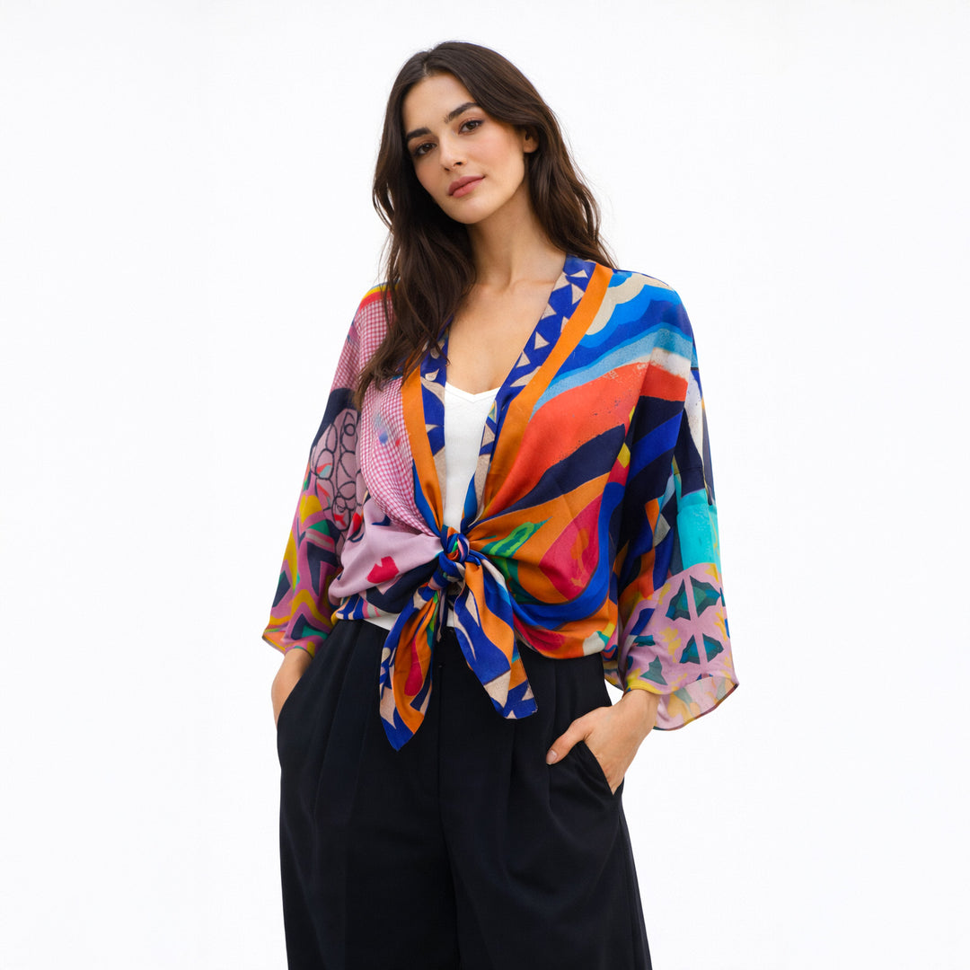Porto Silk Kimono Robe