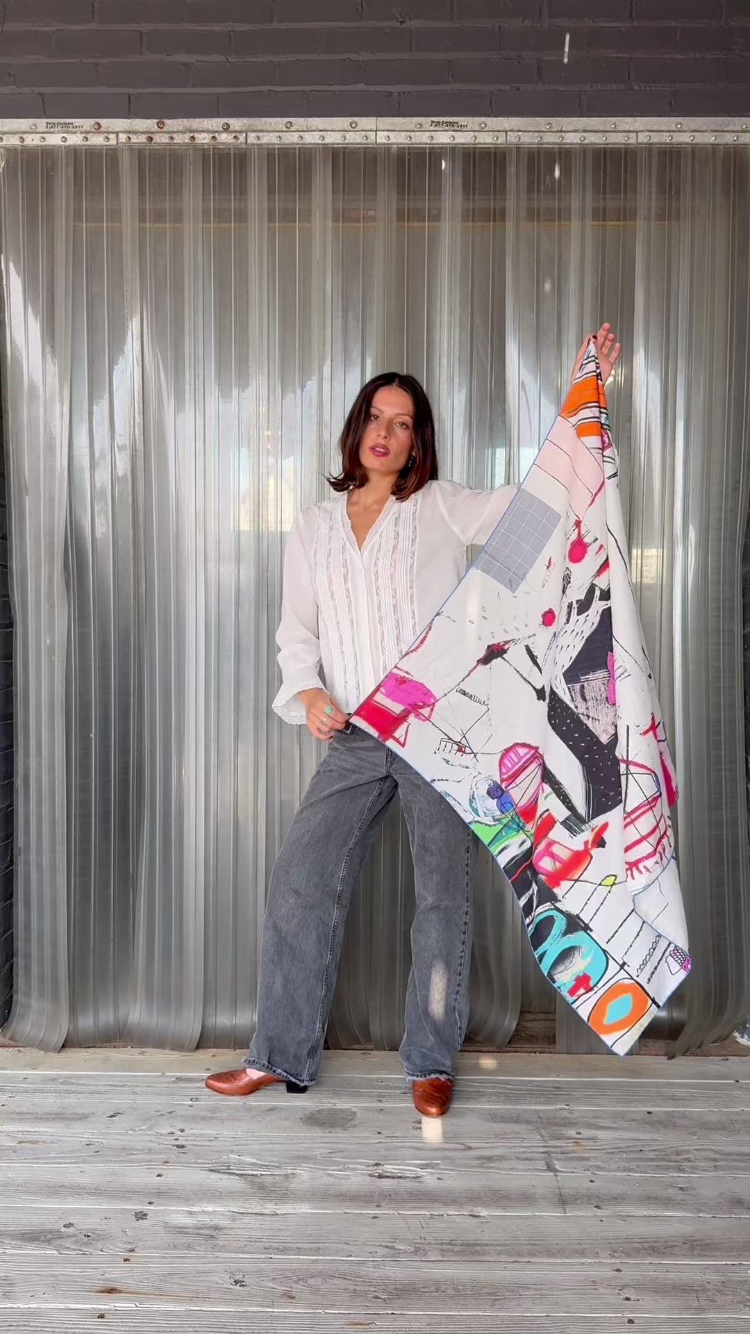 Prism Silk Cotton Scarf