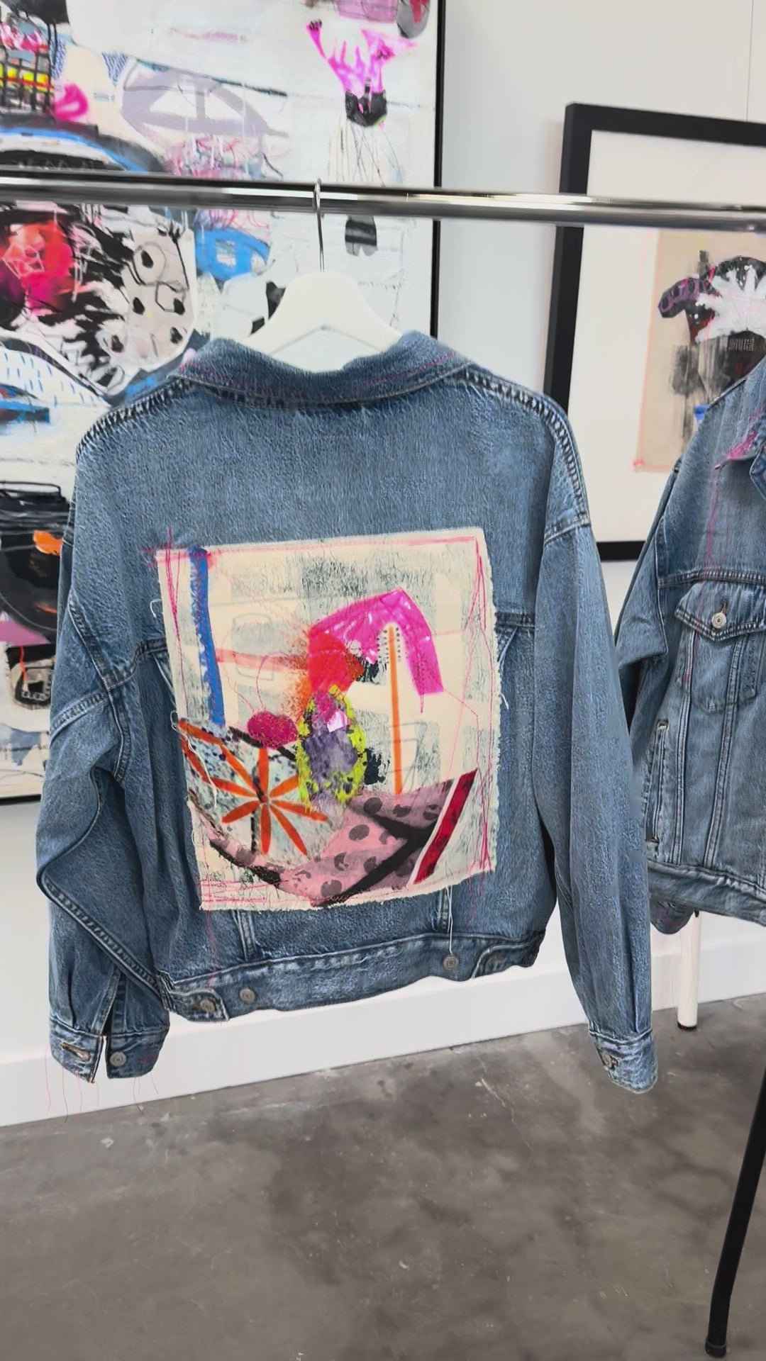 PREORDER - Custom Artwork Denim Jacket - Limited Edition of 8