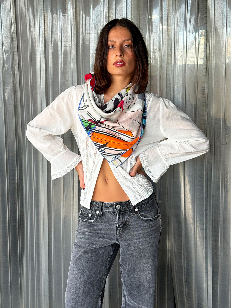 Prism Silk Cotton Scarf