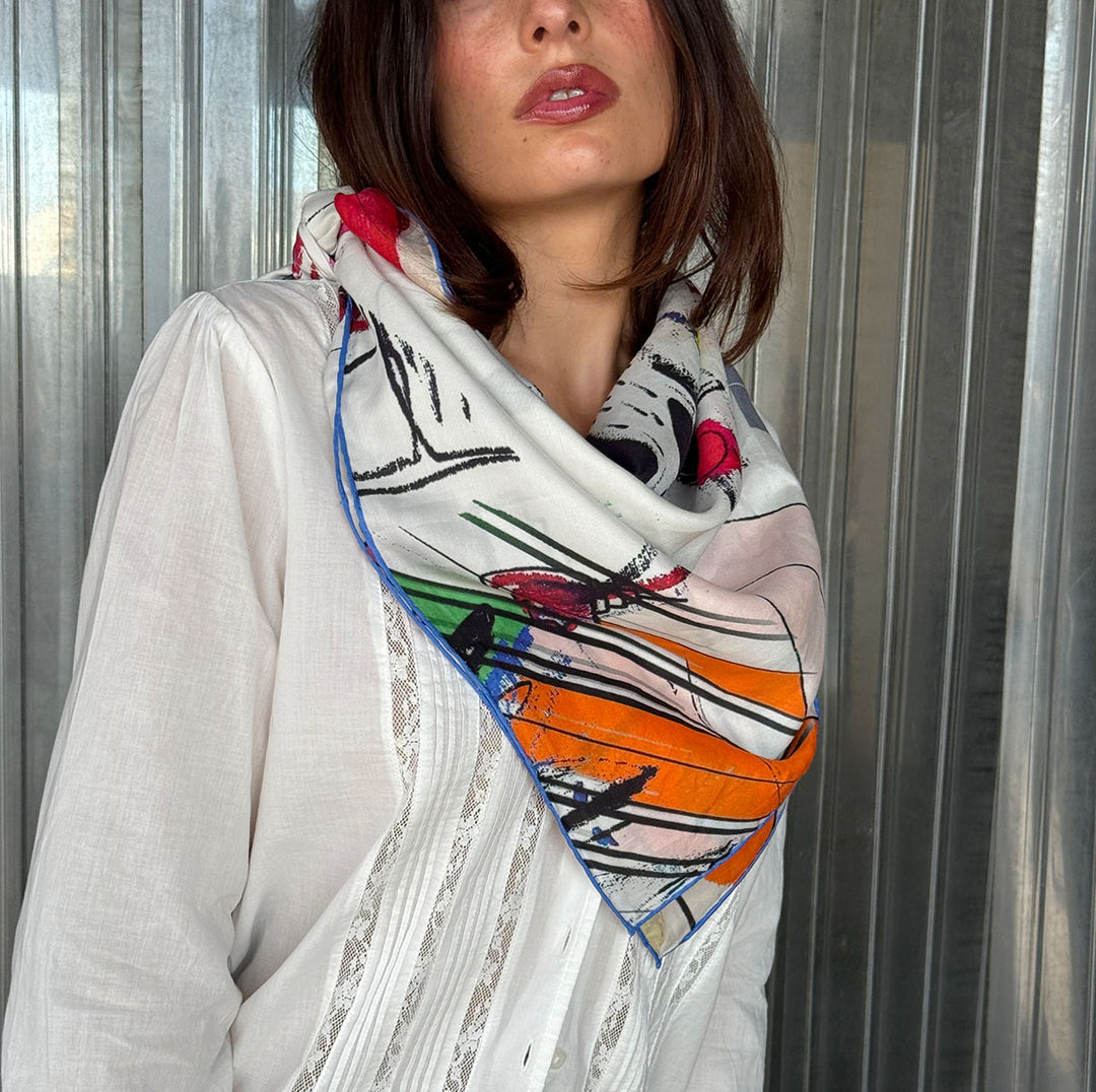 Prism Silk Cotton Scarf
