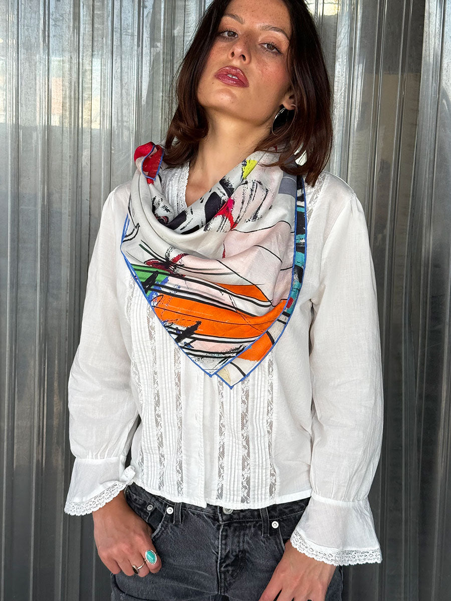Prism Silk Cotton Scarf