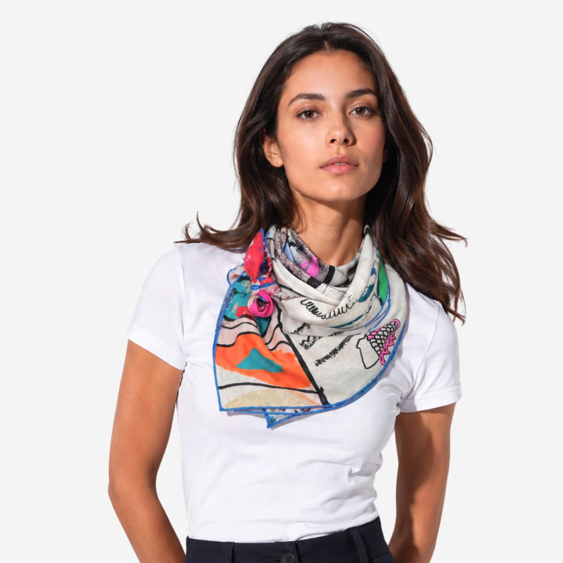 Prism Silk Cotton Scarf