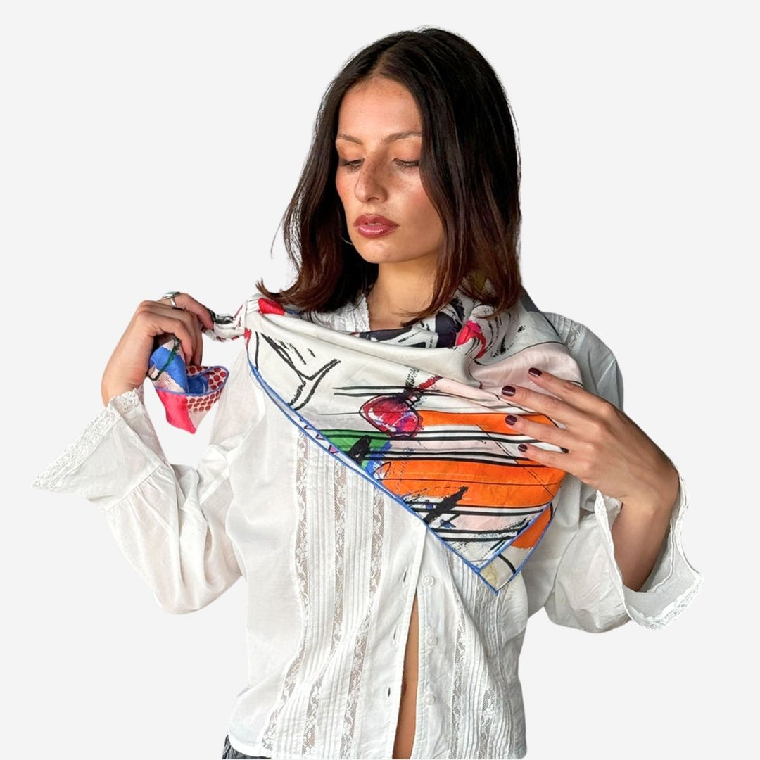 Prism Silk Cotton Scarf