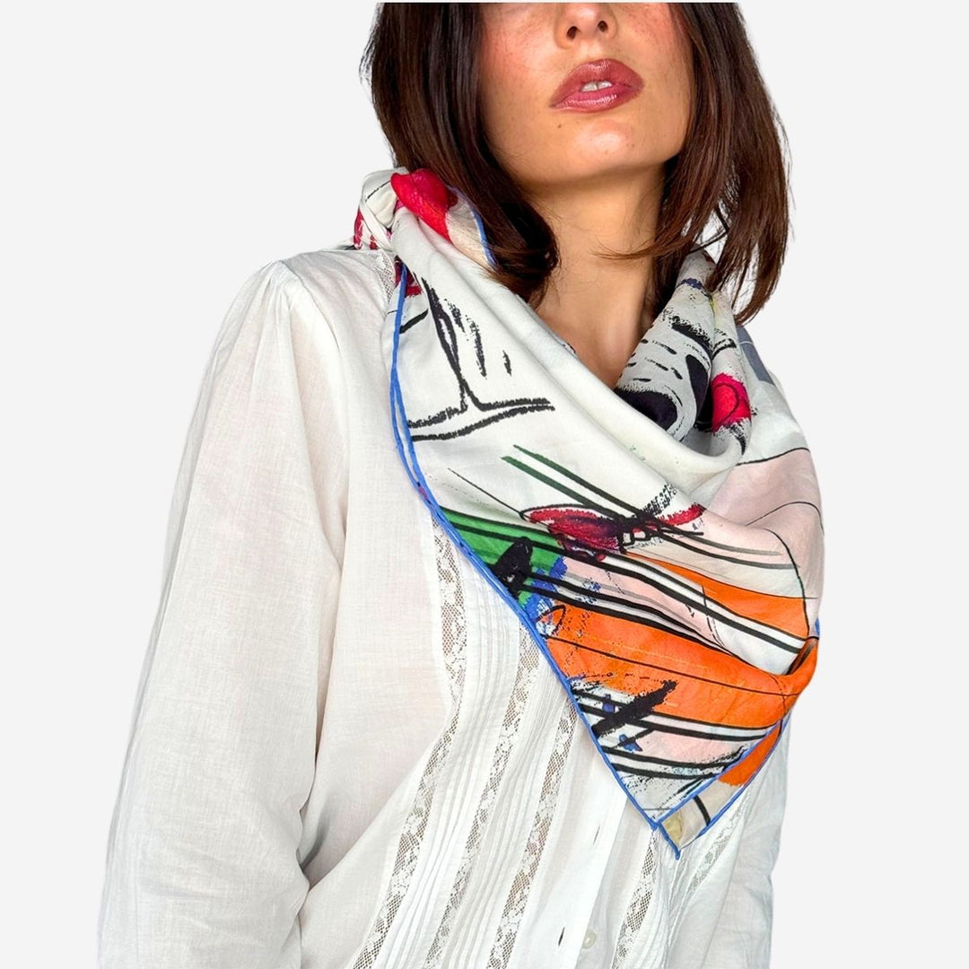 Prism Silk Cotton Scarf