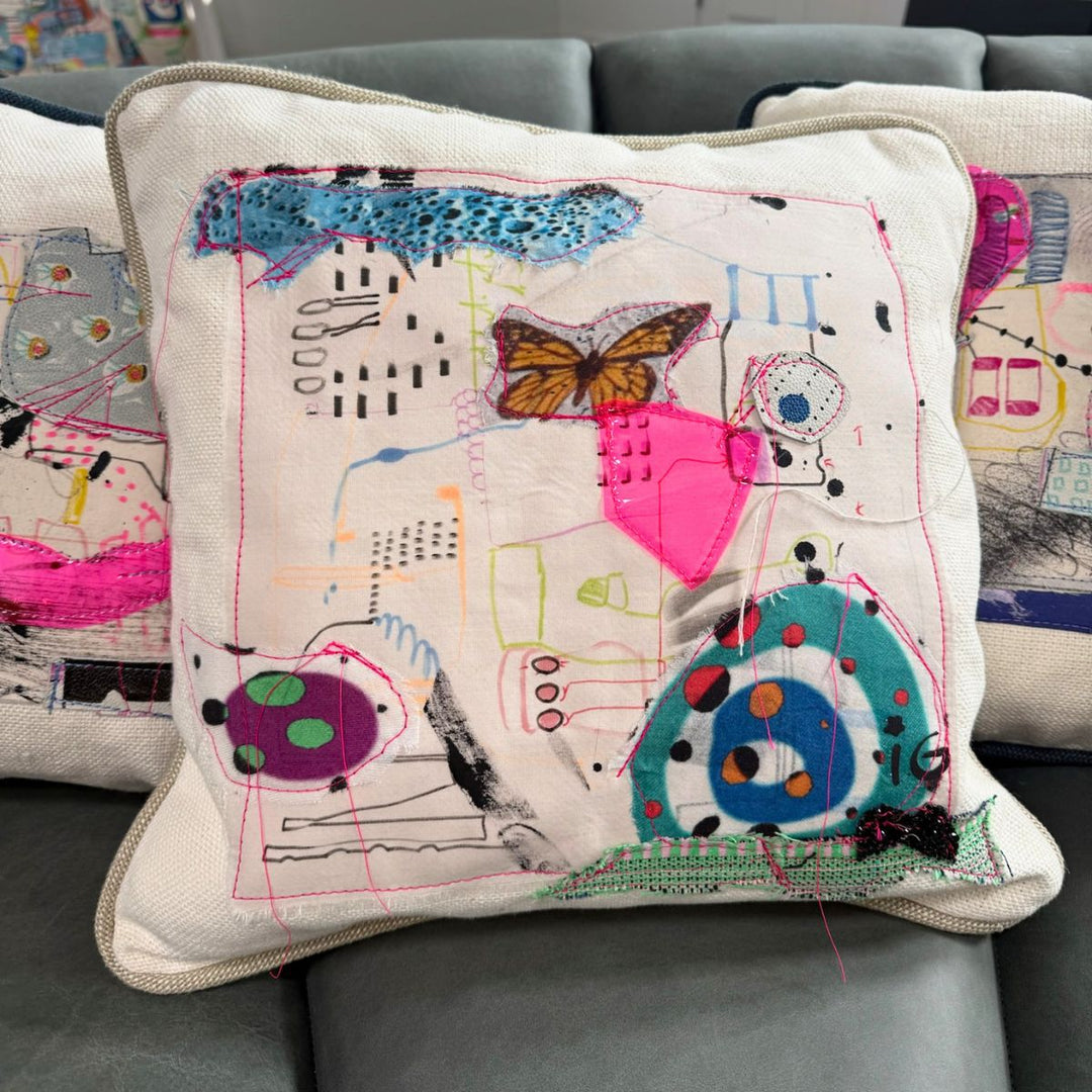 Serene - One-of-a-Kind Pillow Artwork