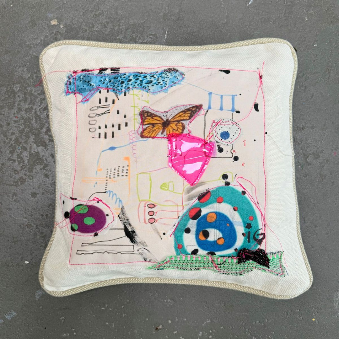Serene - One-of-a-Kind Pillow Artwork