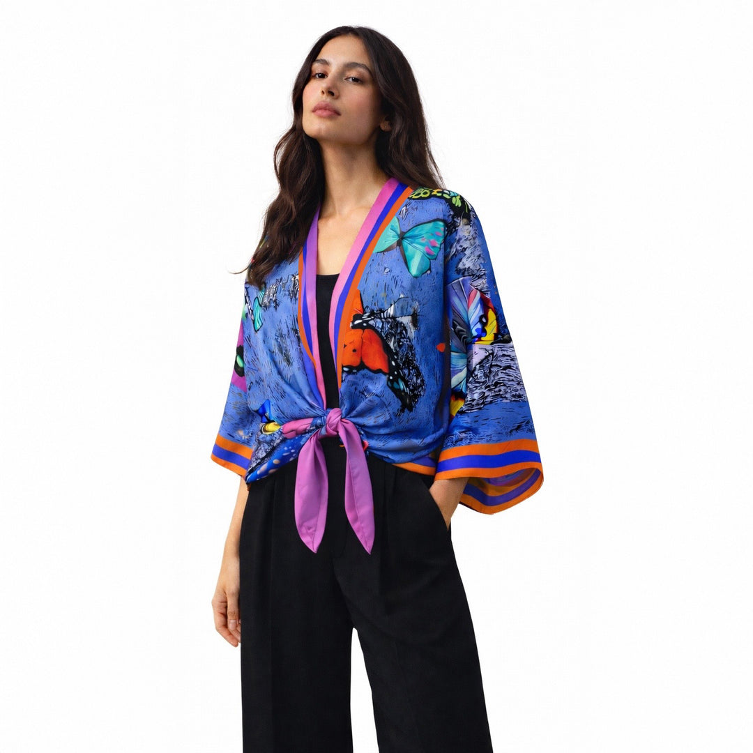 St Tropez Silk Kimono Robe