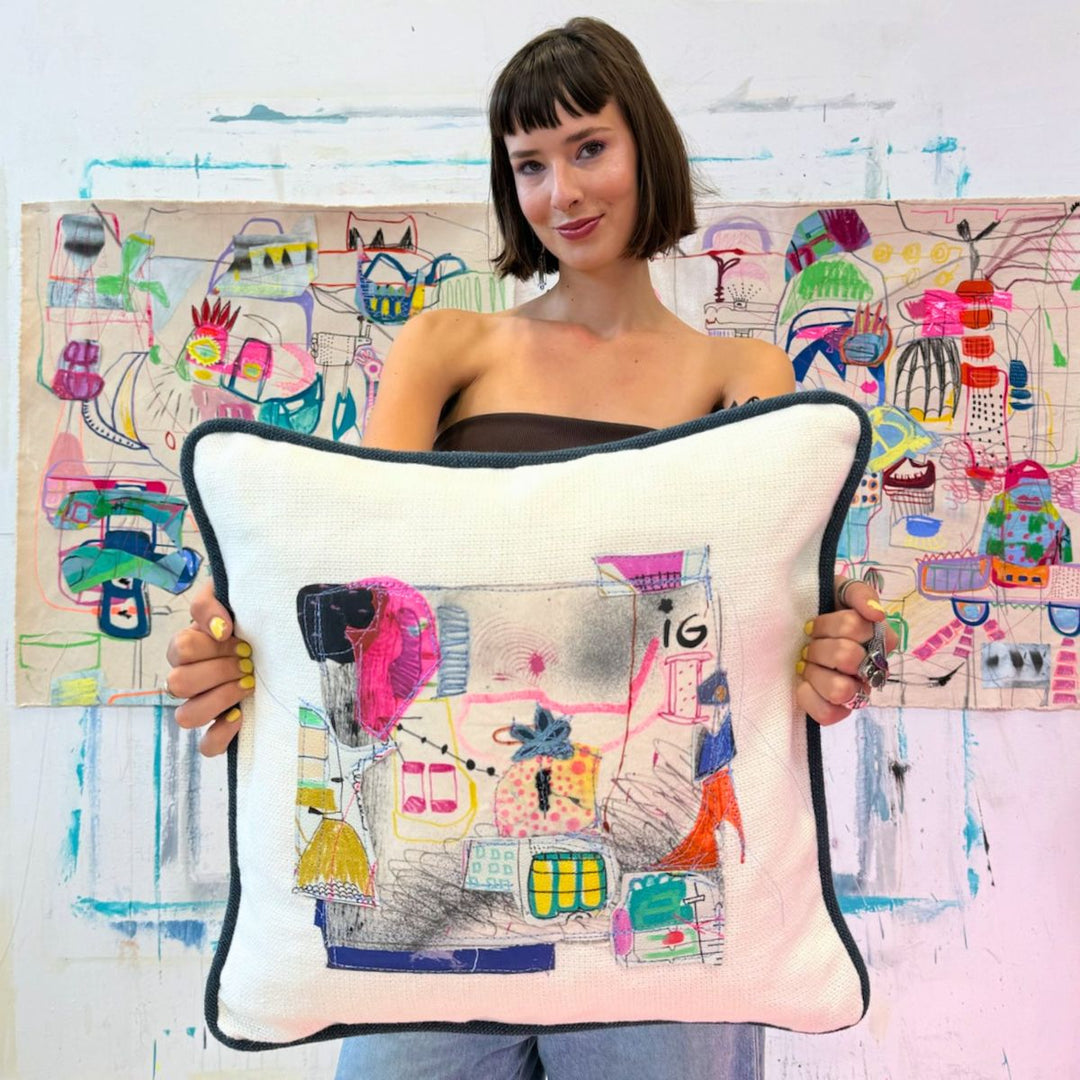 Stilleto - One-of-a-Kind Pillow Artwork