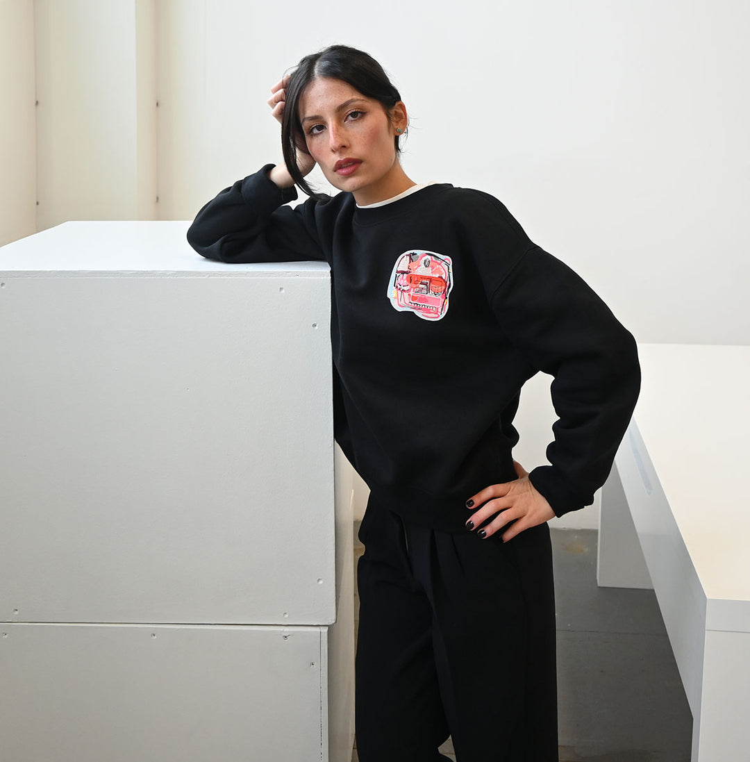 Horizon Sweatshirt - with Art Patches