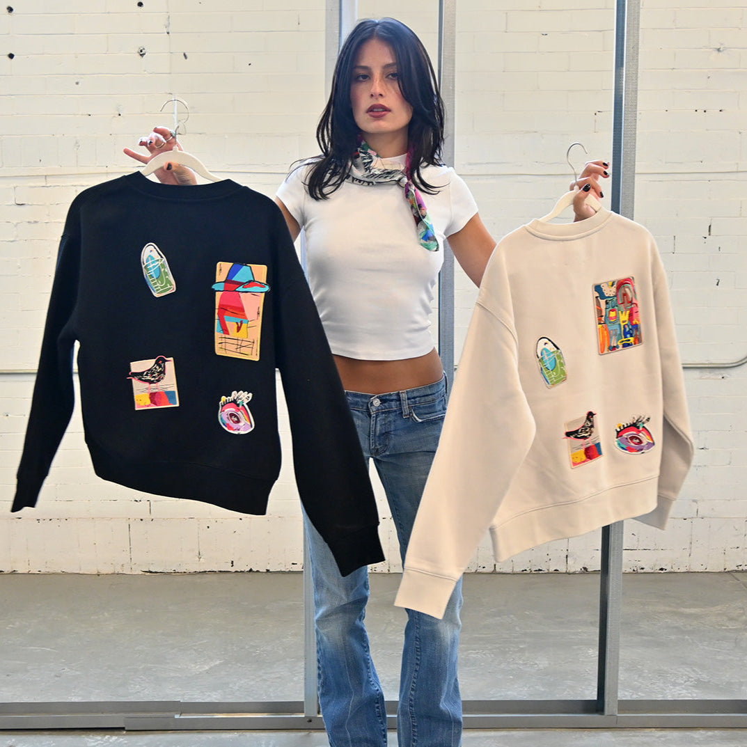 Horizon Sweatshirt - with Art Patches