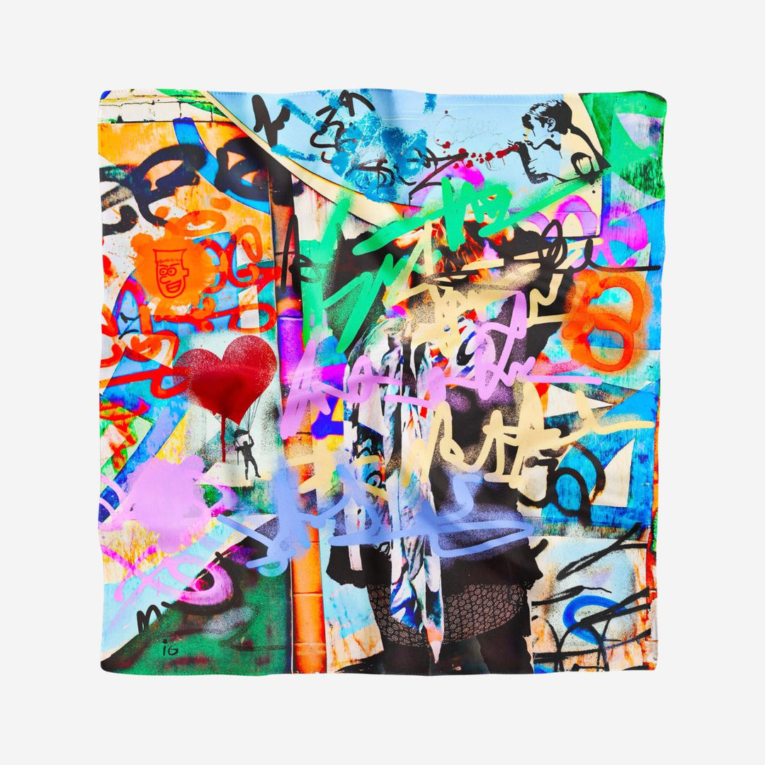 La Vie en Rose Silk Bandana