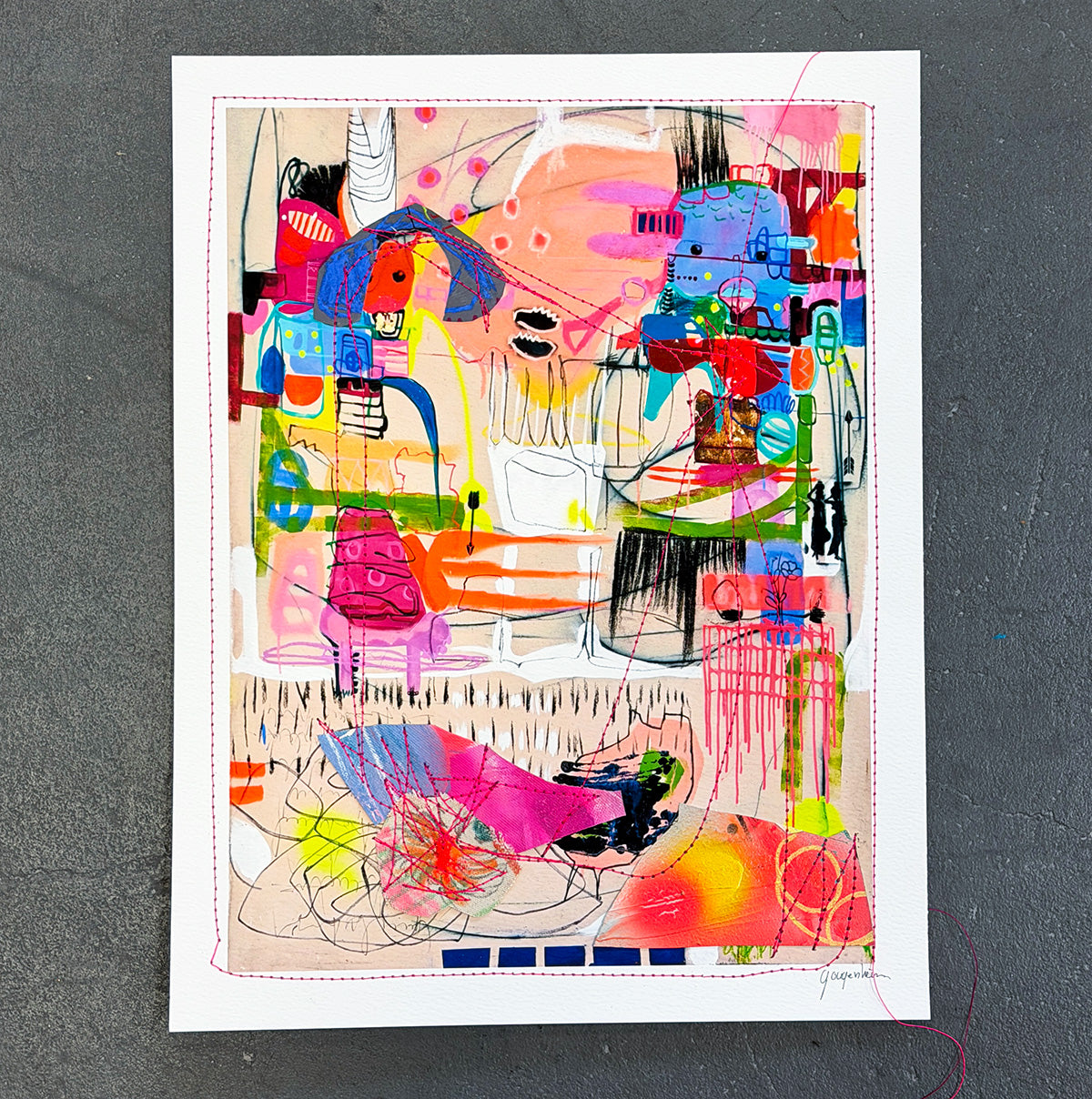 Mixed Media Artwork - Voyager by Isabelle Gougenheim – Isabelle