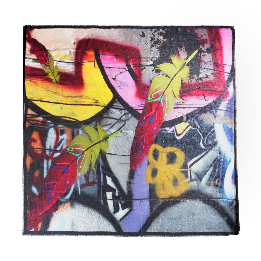 Wild Feathers Silk Scarf