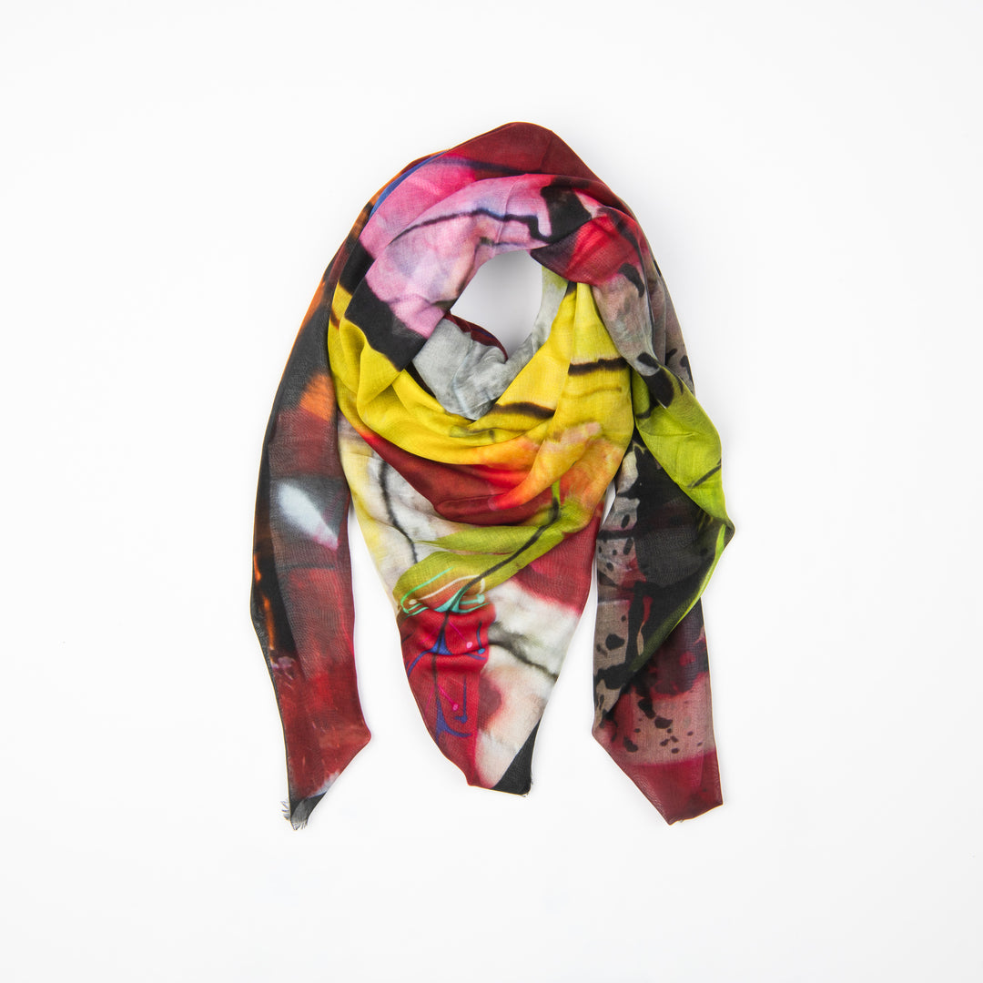 Wild Feathers Silk Scarf